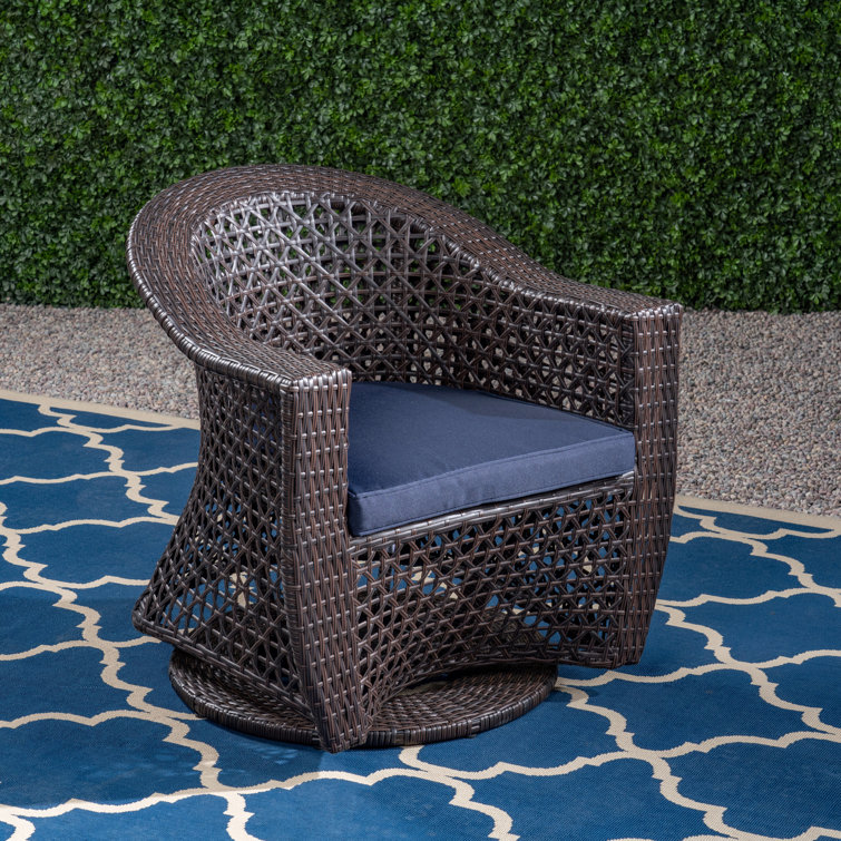 Small outdoor best sale swivel chair